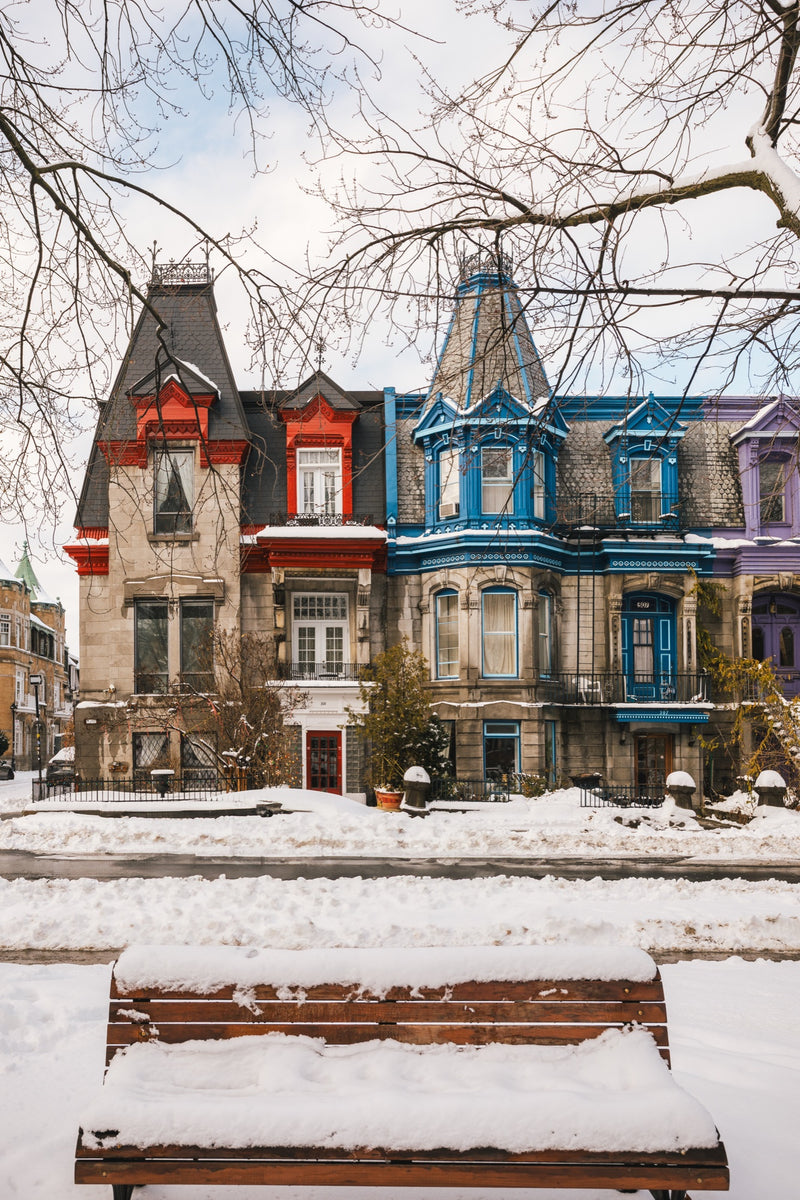Square Saint-Louis, les couleurs de l'hiver — tirage photographique Luw Editions